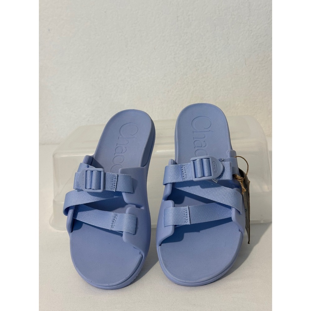 Chaco Kids Chillos Slide Sandals Periwinkle Blue JCH180324 Size 5 NEW